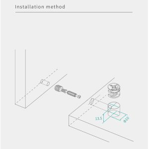 Versatile Minifix Cam Lock 12N Torque For Desk Constructions