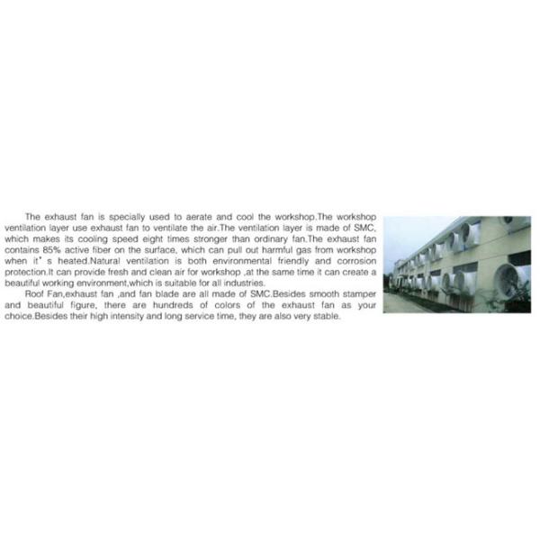 Shutter cone exhaust fan for workshops