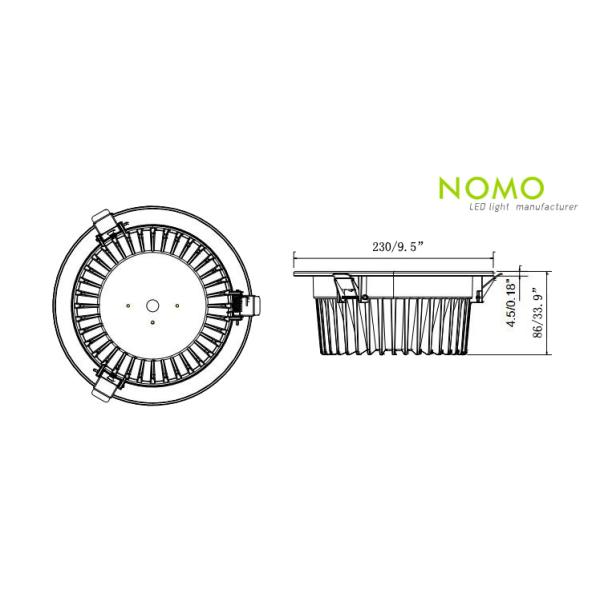3 inch LED Downlight D24WCOBA