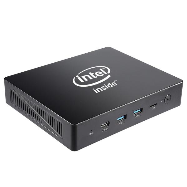 Gemini Lake Intel Celeron Mini PC J3455 CPU 64GB EMMC Type-C LAN WLAN 2.5'SSD