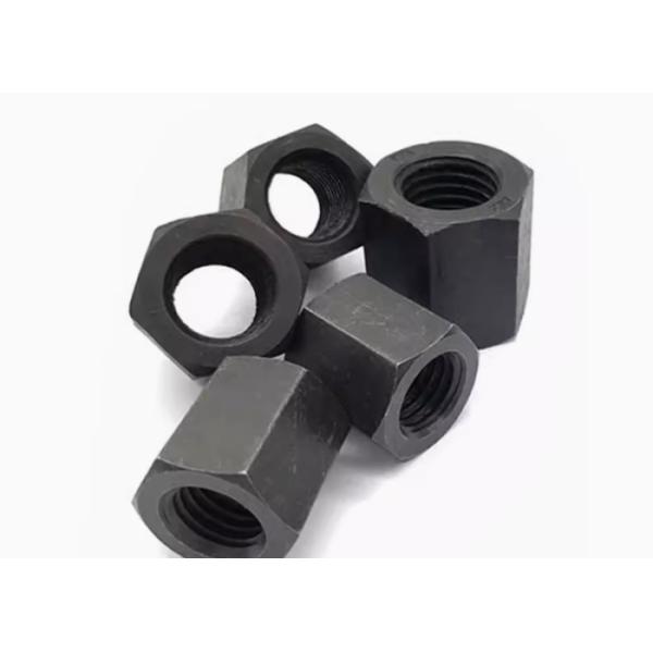 M20 M26 M28 ASTM B7 B7M Hex Head Long Nut A325 Steel Black Oxide Black Coating DIN6334