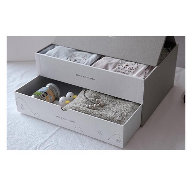 Biodegradable Baby Clothes Custom Clothing Boxes With Leather Handle