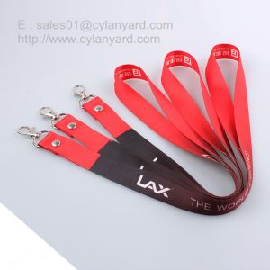 Riveted sublimation lanyards wholesaler, factory direct rivet sublimated print
