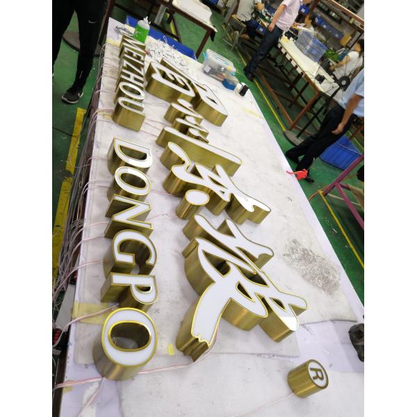 Quality Stud Mounted Front Lit Channel Letter Sign Polycarbonate / Acrylic for sale