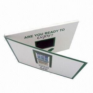 Multipage 5.0 Inch Video In Print Brochure With 1.5-3 Hours Lifespan