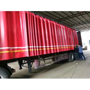 Pantone Color Lorry PVC Tarpaulin Side Curtain 12.2mx2.2m