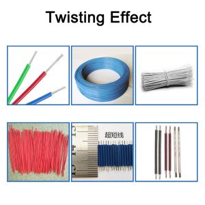 High Speed 2 Lines Wire Cutting Stripping Twisting Machine for Electronic Wire