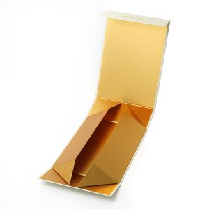 Customized Printed Foldable Magnetic Box With Flap Lid