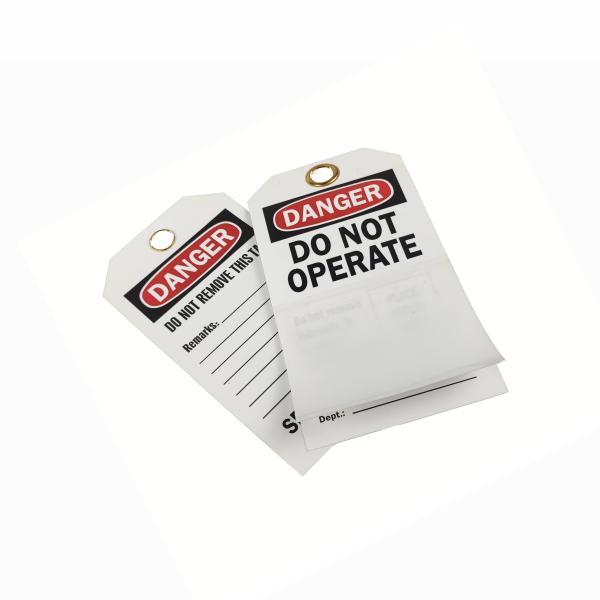 Waterproof Long Lasting Customized Plastic Safety Tags