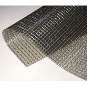 200D 9*9 240GSM Clear PVC Mesh Bag Fabric Lightweight Fire Retardant