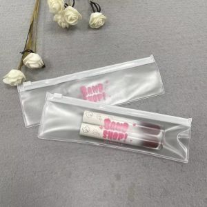 Clear Waterproof Zipper Pouch Screen Printing / Gravure Printing Weight Capacity