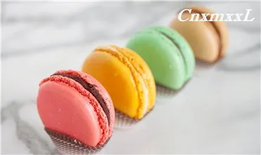 Boutique Macaron Packaging Paper Box Customized Biscuit Snack Box