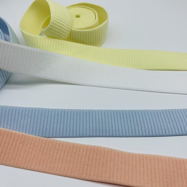 Factory high quality plush non-slip elastic edge nylon spandex soft underwear bra strap tape band webbing