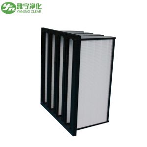 F7 F8 F9 H10 V Bank Filter With ABS Plastic Frame