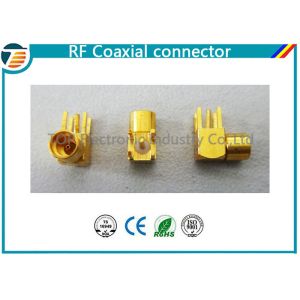 MMCX Male Crimp Connector Right Angle 50 OHMs For RG316 Coaxial Cable