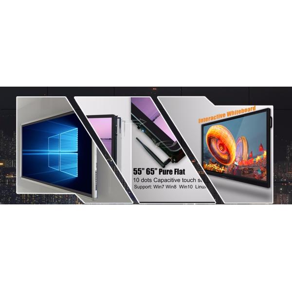 10 Points IR Touch Screen Whiteboard 70 Inch 84 Inch For Meeting Room