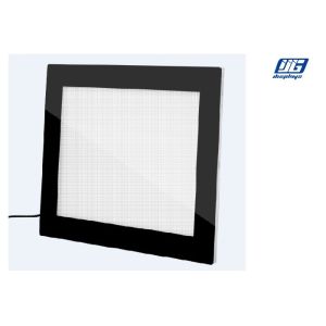 Laser Dot Acrylic Advertising Light Box DC 12V/24V Super Thin Black Frame A0