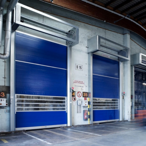 Aluminum Transparent Rapid Fast 2m/s Spiral Security Rolling Door China