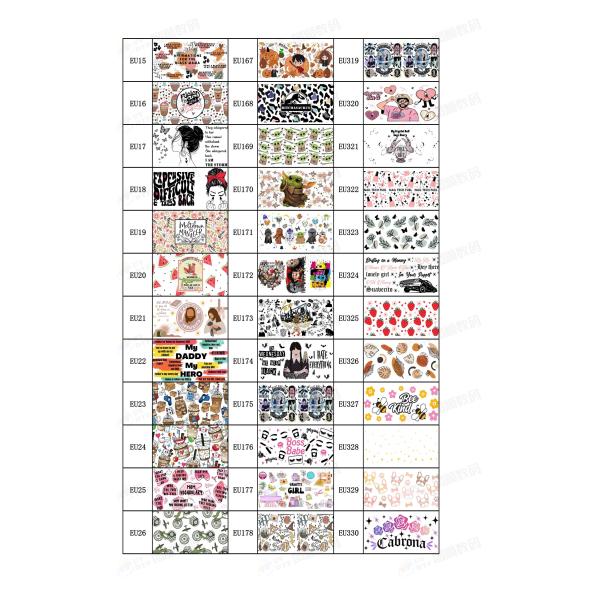 DTF Wrap Custom UV Transfer Stickers ISO9001 SGS ROHS