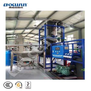 Energy-Saving 10 Ton Tube Ice Maker Making Machine With 80kw Power