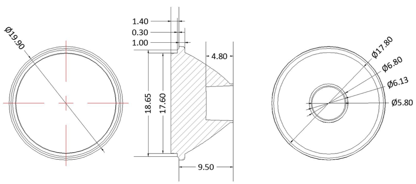 Single Lens φ20mm 93%+ Transmittance Multiple Light Distribution Angles