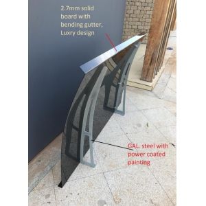 Steel Bracket 80x120cm Door Window Awning Canopy