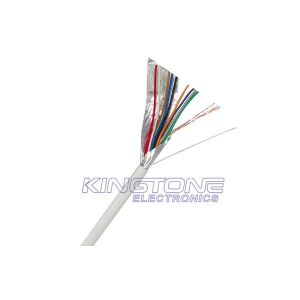 Quality Security Alarm Cable 0.20mm2 Shielded Solid CU / CCA / TCCA Conductor in 100M for sale