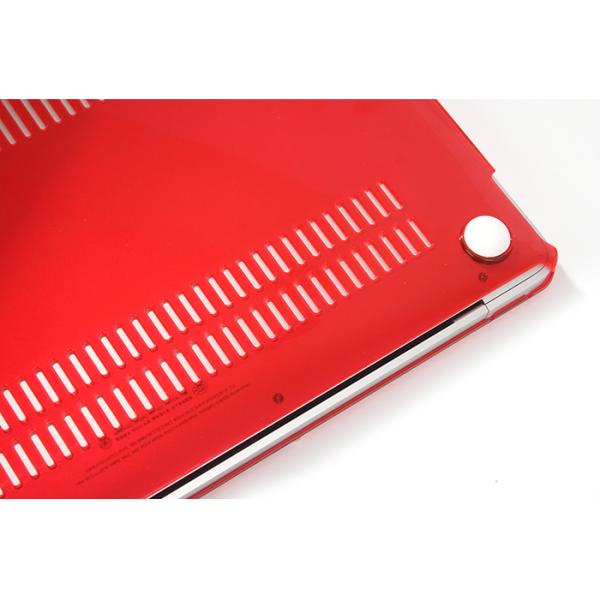 Red PC Mac Crystal Case High Temperature Resistance Prevent Accidentally Dropped