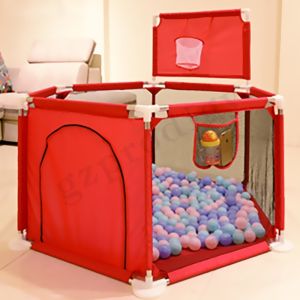 Foldable Multicolor Portable Baby Playard Fence Oxford Fabric Material