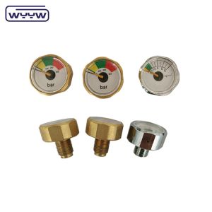 1 Inch 25mm Bar Psi Small Manometer Pressure Gauge 1/8 Npt 1 Year Warranty