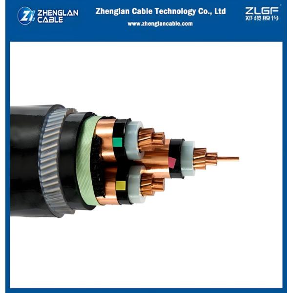 Power Cable 6.35/11kv 3 Core 185mm2 CU/XLPE/CTS/PVC/SWA/PVC Cable IEC 60502-2 copper cable xlpe insulated steel wire armoured pvc sheath