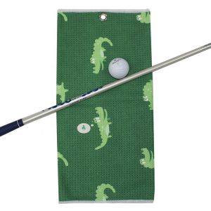 Sublimation Cooling Microfiber Golf Towel Custom Logo Printed