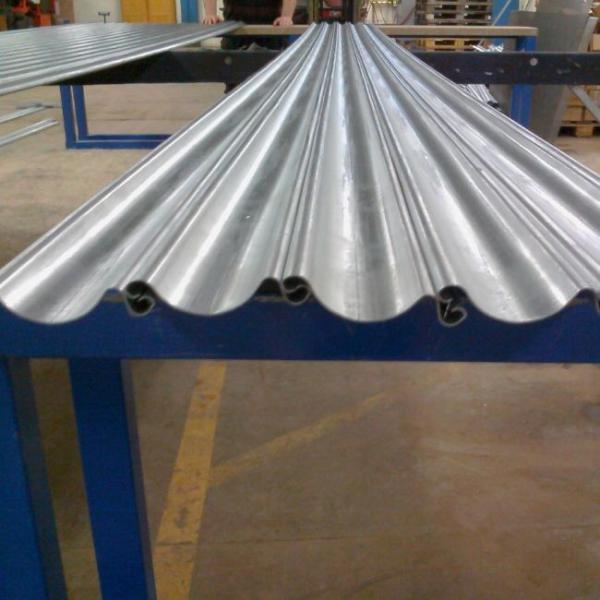 Custom Door Window Roll Forming Machine , Steel Roller Shutter Door Making Machine