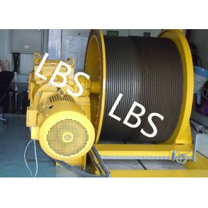 Single Drum Electric Winch Machine 45kn 50kn Rated Load For Hoist And Marine