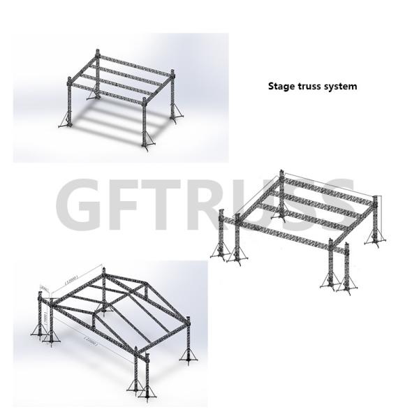 Aluminum Alloy 6061-T6 3m Roof Truss System 520*760mm