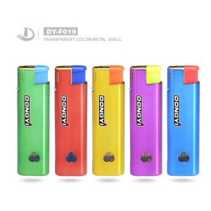 Wholesale Customized Request Dy-F019 Smoking Windproof Disposable or Refillable Gas Lighter from china suppliers
