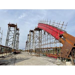 Customizable Steel Arch Bridge Heavy Load Long Span