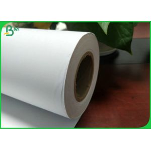 Eco - Friendly 100m 150m High Whiteness CAD Plotter Paper For Inkjet Printing