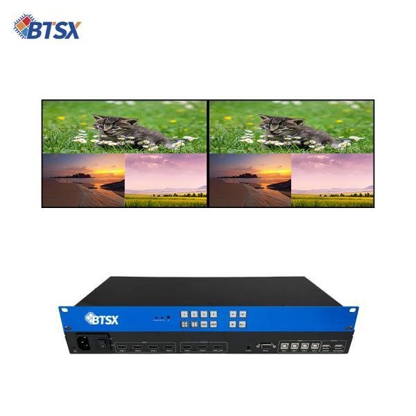 Quality Black Multi-Viewer HDMI Video Wall Controller Seamless Solution for Video Switching and Simultaneous Display of 3 Pictures for sale
