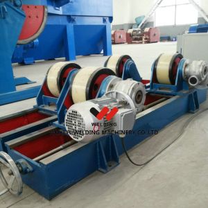 Lead Screw Adjusting Pipe Welding Rotator 20Tons With Steel Rubber Roller