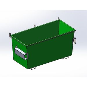 Garbage Management Recycling Front Lift Bin Industrial Waste Skip Dumpster