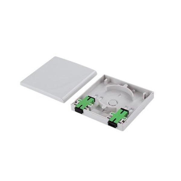 Quality 1 Port Optical Fiber Distribution Frame FTTH Socket Faceplate with ABS material For Indoor Usage for sale