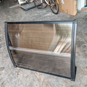 China Split Panel Polycarbonate Awning with Plastic Bracket for Easy Installation on sale China Split Panel Polycarbonate Awning with Plastic Bracket for Easy Installation on sale