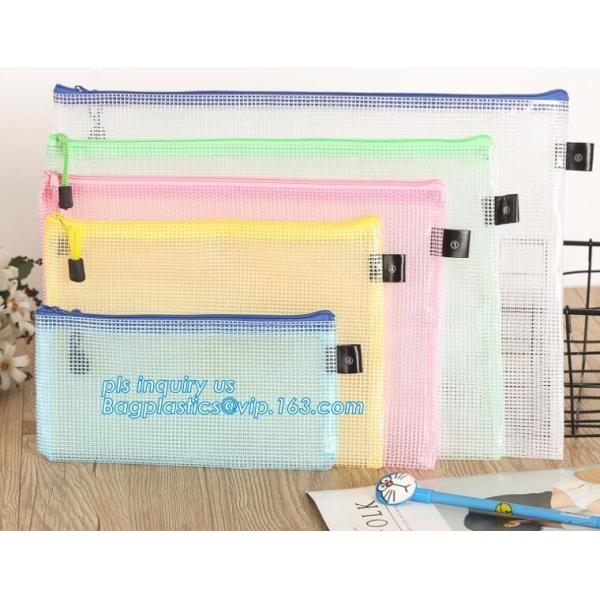Mesh Bag File Document Bag PVC File Folder Stationery Filing Production School