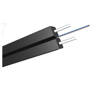 Wholesale Black LSZH Sheath FTTH Optical Fibre In Computer Network With 2*0.45mm Steel Wire Strength Member from china suppliers