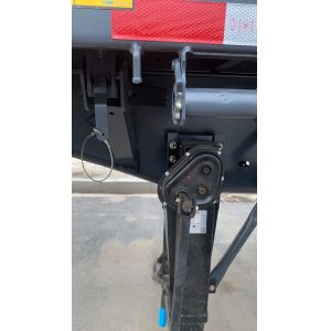 100T Maximum Load Capacity Flatbed Container Semi-Trailer with Mechanical