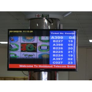 Electronic Queuing System Supporting Automatic Number Assignment and Queue
