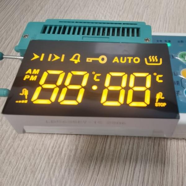 Ultra Amber LED Display 7 Segment 4 Digit Common Cathode for 4 Key Touch Built