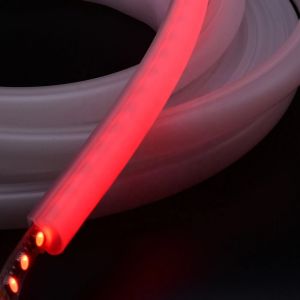 White Curved Flexible Waterproof Silicone Diffuser LED Neon Light Guide Tube