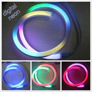 RGB digital led neon flex rope light for building decoration